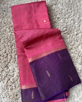 Premium Chinnon Checks Saree