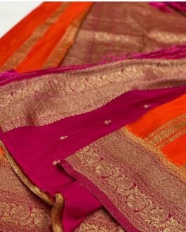 Banaras Khadi Georgette Saree