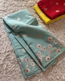 Collections – Semi Silk Sarees at DesiCollections
