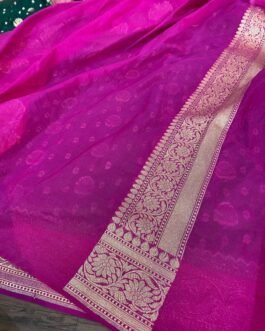 Banaras khadi Katan Georgette Sarees