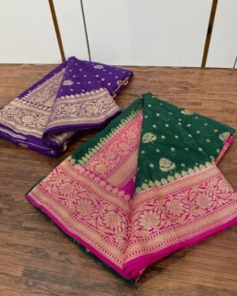 Banaras khadi Katan Georgette Sarees