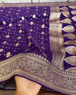 Banaras khadi Katan Georgette Sarees