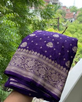 Banaras khadi Katan Georgette Sarees