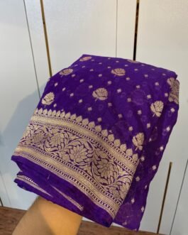 Banaras khadi Katan Georgette Sarees