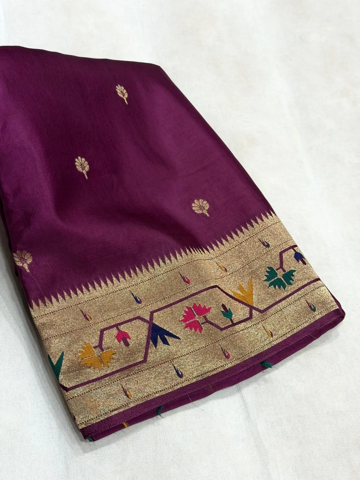 Premium Paithani Munga Soft Silk Sarees