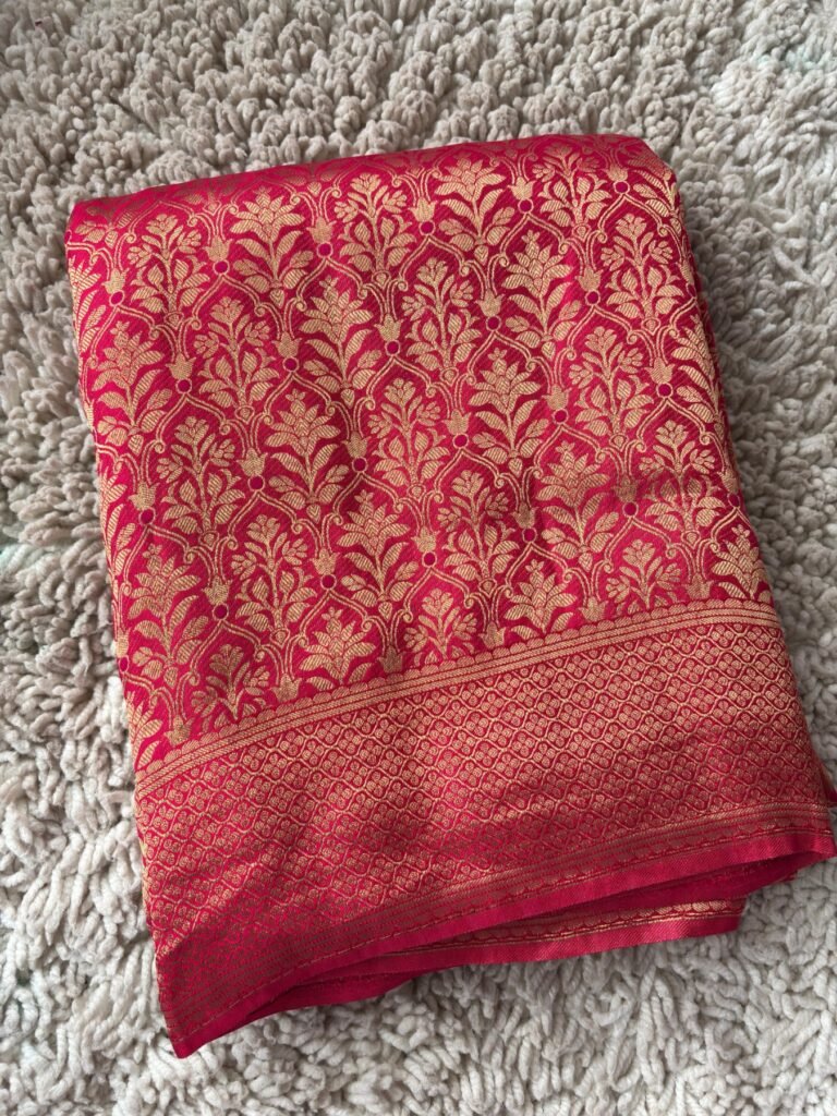 Pure Banaras Brocade Crape Silk Saree