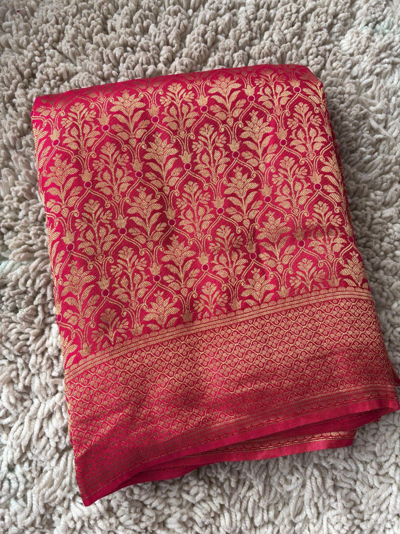 Pure Banaras Brocade Crape Silk Saree