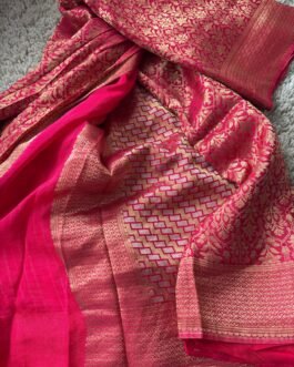 Pure Banaras Brocade Crape Silk Saree