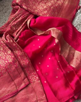 Pure Banaras Brocade Crape Silk Saree