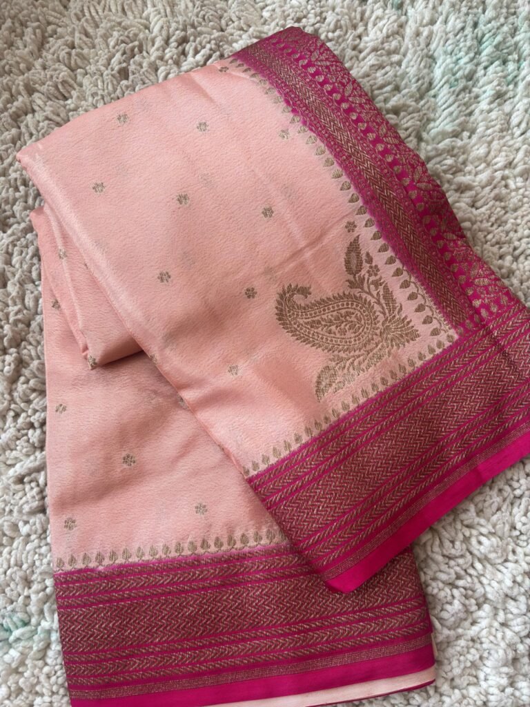 Premium Banaras Crepe Silk Saree