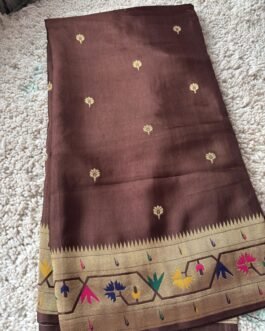 Premium Paithani Munga Soft Silk Sarees