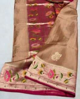 Premium Paithani Munga Soft Silk Sarees