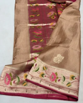 Premium Paithani Munga Soft Silk Sarees