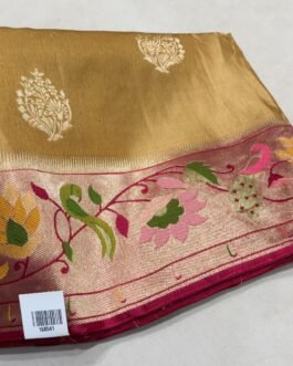 Premium Paithani Munga Soft Silk Sarees