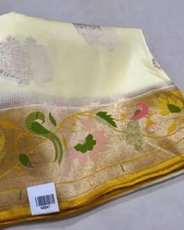 Premium Paithani Munga Soft Silk Sarees