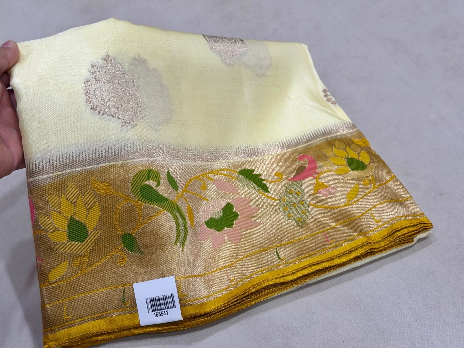 Premium Paithani Munga Soft Silk Sarees