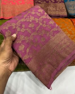 Collections – Banaras Georgette Sarees at DesiCollections
